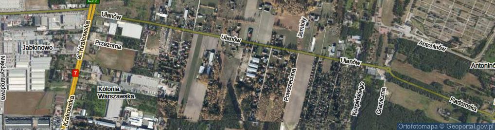 Zdjęcie satelitarne Podróżnicza ul.